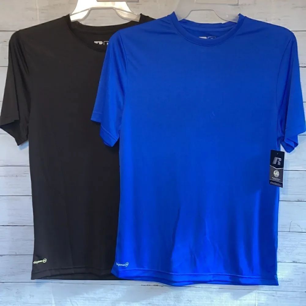 Mens Core Jersey Active T-Shirts Tops Sports 2-Pack Size M